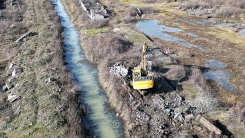 სამტრედიაში სანიაღვრე არხების აღდგენა-რეაბილიტაცია მიმდინარეობს