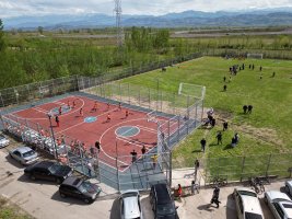 სამტრედიაში გალაკტიონის ქუჩაზე ახალი საკალათბურთო მოედანი საზეიმოდ გაიხსნა