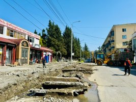 სამტრედიაში სანიაღვრე არხების მოწყობის სამუშაოები  მიმდინარეობს