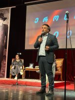 სამტრედიაში ეროსი მანჯგალაძის 100 წლის იუბილე საზეიმოდ აღინიშნა