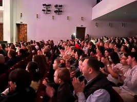 სამტრედიაში ეროსი მანჯგალაძის 100 წლის იუბილე საზეიმოდ აღინიშნა