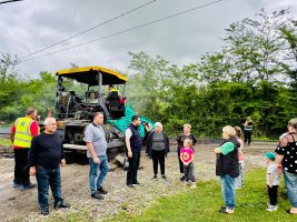 დიდ ჯიხაიშში, 29-ე ქუჩაზე ასფალტ-ბეტონის გზა იგება