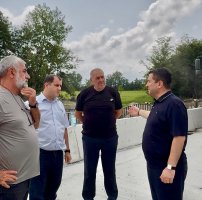 სოფელ ნაბაკევში ახალი ხიდის მშენებლობა დასრულების ფაზაშია