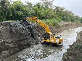 სამტრედიაში მდინარეებისა და არხების გაწმენდისა და წყალმომარაგების სისტემების რეაბილიტაცია მიმდინარეობს
